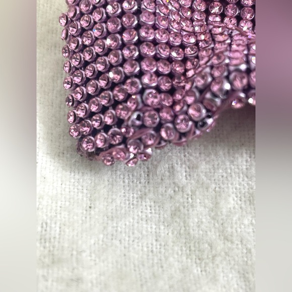 Cult Gaia Nano Hera Rhinestone Mesh SHLDR Bag. Shell Pink. - Picture 10 of 16